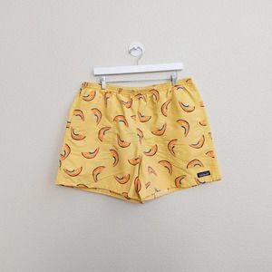 Patagonia Shorts Yellow Funky Print Men's Sz XL
